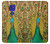 W0513 Peacock Hard Case and Leather Flip Case For Motorola Moto G9 Play