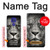W1352 Lion Face Hard Case and Leather Flip Case For Motorola Moto G9 Play
