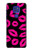 W2933 Pink Lips Kisses on Black Hard Case and Leather Flip Case For Motorola Moto G9 Play