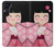 W3042 Japan Girl Hina Doll Kimono Sakura Hard Case and Leather Flip Case For Motorola Edge