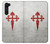 W3200 Order of Santiago Cross of Saint James Hard Case and Leather Flip Case For Motorola Edge