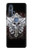 W1434 Skull Wing Tattoo Biker Hard Case and Leather Flip Case For Motorola Edge+