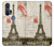 W2108 Eiffel Tower Paris Postcard Hard Case and Leather Flip Case For Motorola Edge+