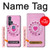 W2847 Pink Retro Rotary Phone Hard Case and Leather Flip Case For Motorola Edge+