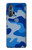 W2958 Army Blue Camo Camouflage Hard Case and Leather Flip Case For Motorola Edge+