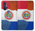 W3017 Paraguay Flag Hard Case and Leather Flip Case For Motorola Edge+