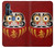 W3023 Japan Good Luck Daruma Doll Hard Case and Leather Flip Case For Motorola Edge+