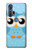 W3029 Cute Blue Owl Hard Case and Leather Flip Case For Motorola Edge+