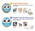 W3029 Cute Blue Owl Hard Case and Leather Flip Case For Motorola Edge+