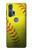 W3031 Yellow Softball Ball Hard Case and Leather Flip Case For Motorola Edge+