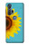 W3039 Vintage Sunflower Blue Hard Case and Leather Flip Case For Motorola Edge+