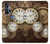 W3172 Gold Clock Live Hard Case and Leather Flip Case For Motorola Edge+