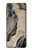 W3700 Marble Gold Graphic Printed Hard Case and Leather Flip Case For Motorola Edge+