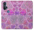 W3710 Pink Love Heart Hard Case and Leather Flip Case For Motorola Edge+