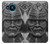 W1827 Japan Samurai Helmet Hard Case and Leather Flip Case For Nokia 8.3 5G