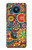 W3272 Colorful Pattern Hard Case and Leather Flip Case For Nokia 8.3 5G