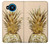 W3490 Gold Pineapple Hard Case and Leather Flip Case For Nokia 8.3 5G