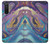 W3676 Colorful Abstract Marble Stone Hard Case and Leather Flip Case For Sony Xperia 5 II