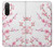 W3707 Pink Cherry Blossom Spring Flower Hard Case and Leather Flip Case For Sony Xperia 5 II