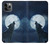 W3693 Grim White Wolf Full Moon Hard Case and Leather Flip Case For iPhone 11 Pro