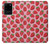 W3719 Strawberry Pattern Hard Case and Leather Flip Case For Samsung Galaxy S20 Ultra