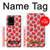 W3719 Strawberry Pattern Hard Case and Leather Flip Case For Samsung Galaxy S20 Ultra