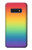 W3698 LGBT Gradient Pride Flag Hard Case and Leather Flip Case For Samsung Galaxy S10e