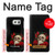 W3753 Dark Gothic Goth Skull Roses Hard Case and Leather Flip Case For Samsung Galaxy S7 Edge
