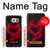 W3682 Devil Heart Hard Case and Leather Flip Case For Samsung Galaxy S6 Edge