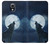 W3693 Grim White Wolf Full Moon Hard Case and Leather Flip Case For Samsung Galaxy S4