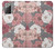 W3716 Rose Floral Pattern Hard Case and Leather Flip Case For Samsung Galaxy Note 20