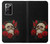 W3753 Dark Gothic Goth Skull Roses Hard Case and Leather Flip Case For Samsung Galaxy Note 20 Ultra, Ultra 5G