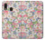 W3688 Floral Flower Art Pattern Hard Case and Leather Flip Case For Samsung Galaxy A20, Galaxy A30