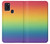 W3698 LGBT Gradient Pride Flag Hard Case and Leather Flip Case For Samsung Galaxy A21s