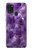 W3713 Purple Quartz Amethyst Graphic Printed Hard Case and Leather Flip Case For Samsung Galaxy A21s