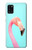 W3708 Pink Flamingo Hard Case and Leather Flip Case For Samsung Galaxy A31