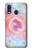 W3709 Pink Galaxy Hard Case and Leather Flip Case For Samsung Galaxy A40