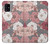 W3716 Rose Floral Pattern Hard Case and Leather Flip Case For Samsung Galaxy A41