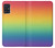 W3698 LGBT Gradient Pride Flag Hard Case and Leather Flip Case For Samsung Galaxy A51 5G