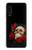 W3753 Dark Gothic Goth Skull Roses Hard Case and Leather Flip Case For Samsung Galaxy A90 5G
