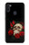 W3753 Dark Gothic Goth Skull Roses Hard Case and Leather Flip Case For Samsung Galaxy M11