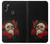 W3753 Dark Gothic Goth Skull Roses Hard Case and Leather Flip Case For Samsung Galaxy M11