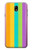 W3678 Colorful Rainbow Vertical Hard Case and Leather Flip Case For Samsung Galaxy J7 (2018), J7 Aero, J7 Top, J7 Aura, J7 Crown, J7 Refine, J7 Eon, J7 V 2nd Gen, J7 Star