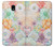 W3705 Pastel Floral Flower Hard Case and Leather Flip Case For Samsung Galaxy J3 (2018), J3 Star, J3 V 3rd Gen, J3 Orbit, J3 Achieve, Express Prime 3, Amp Prime 3