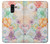 W3705 Pastel Floral Flower Hard Case and Leather Flip Case For Samsung Galaxy J8 (2018)