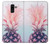 W3711 Pink Pineapple Hard Case and Leather Flip Case For Samsung Galaxy J8 (2018)