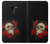 W3753 Dark Gothic Goth Skull Roses Hard Case and Leather Flip Case For Samsung Galaxy J8 (2018)