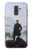 W3789 Wanderer above the Sea of Fog Hard Case and Leather Flip Case For Samsung Galaxy J8 (2018)