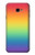 W3698 LGBT Gradient Pride Flag Hard Case and Leather Flip Case For Samsung Galaxy J4+ (2018), J4 Plus (2018)