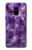 W3713 Purple Quartz Amethyst Graphic Printed Hard Case and Leather Flip Case For Samsung Galaxy A8 (2018)
